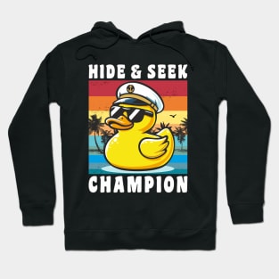 Funny Cruise Duck "Hide & Seek Champion" Cruise Vacation Duck Hunting Hoodie